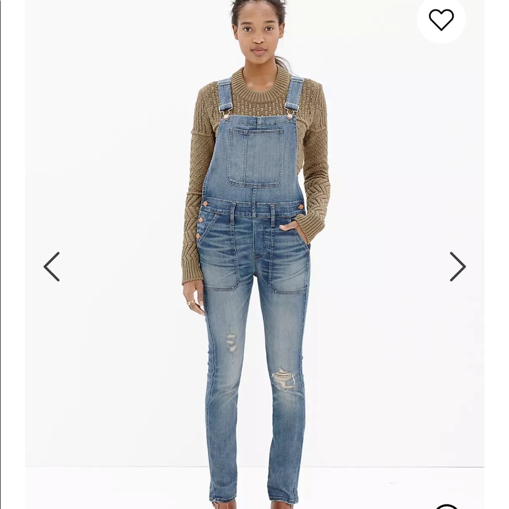 Madewell Skinny Overalls in Adrian wash